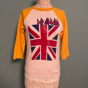 Vintage Def Leopard 3/4 Sleeve T-Shirt